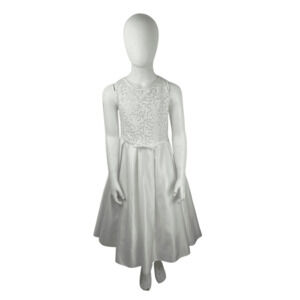 David's Bridal girls white dress size 10